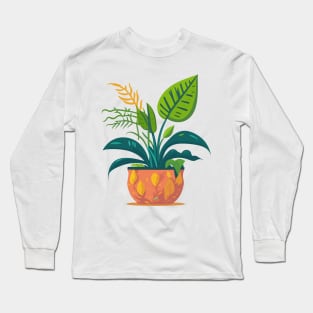 Cute Houseplant Long Sleeve T-Shirt